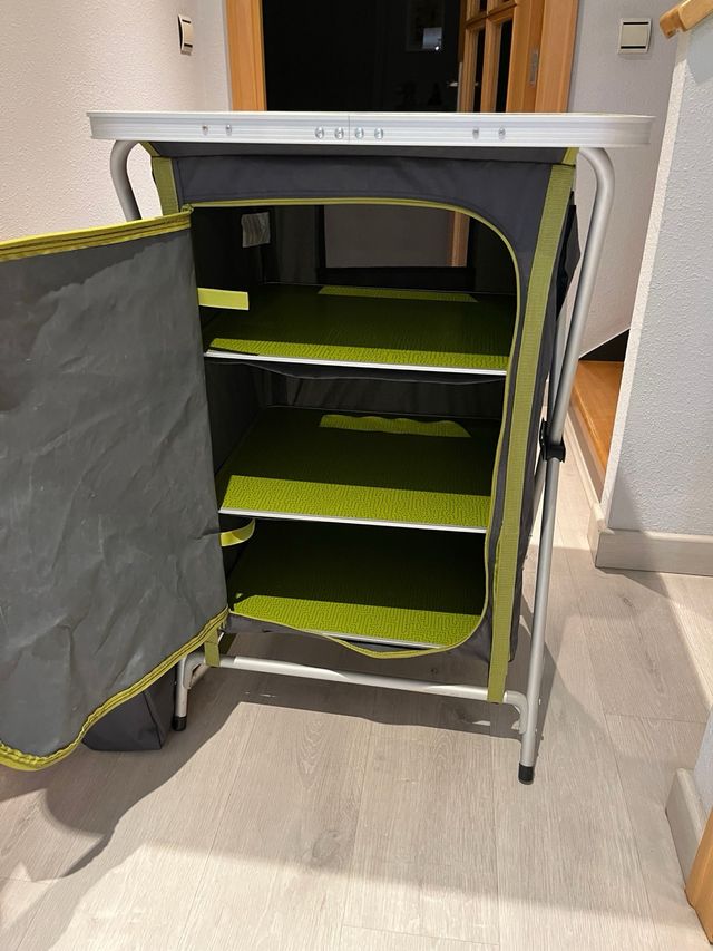 Mesa Cocina Camping Nueva con la caja