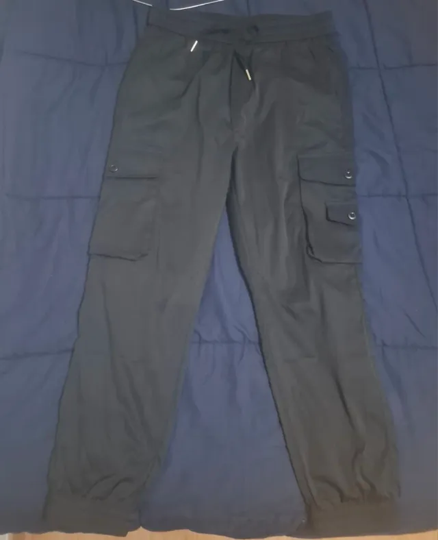 Pantalón Cargo Negro Hombre