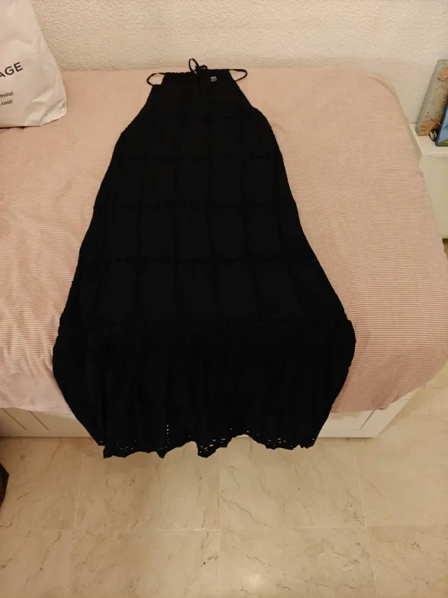 Vestido largo negro teen