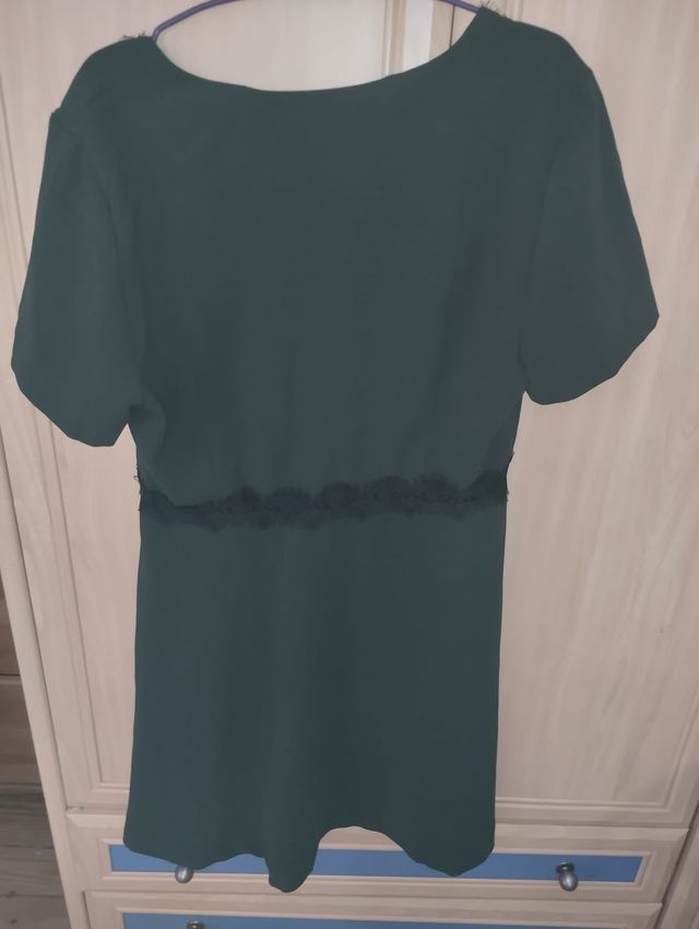 Vestido verde Mango talla M