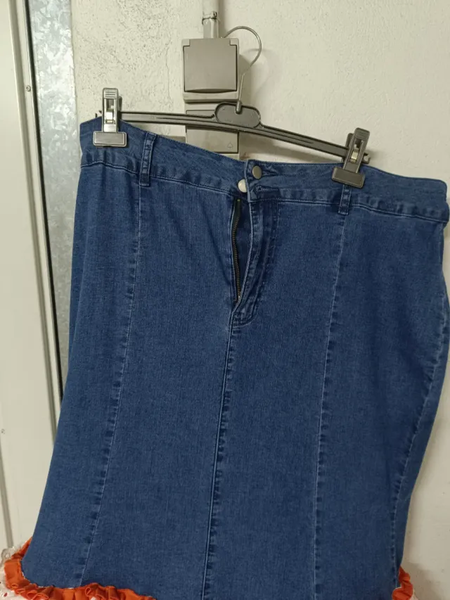 Falda vaquera elástica Curve talla 3XL