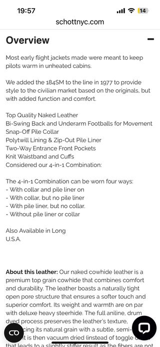 Chaqueta Aviador Piel Vacuno A-2