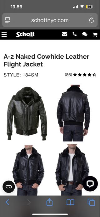 Chaqueta Aviador Piel Vacuno A-2