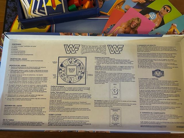 Juego de mesa años ‘90 WWF Wrestling Challenge
