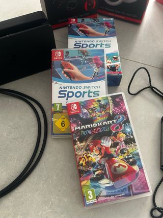 Nintendo Switch OLED + Accesorios + Juegos