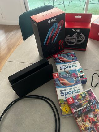 Nintendo Switch OLED + Accesorios + Juegos