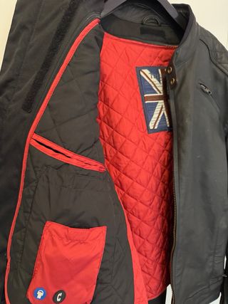 Chaqueta moto de piel Triumph Talla XL