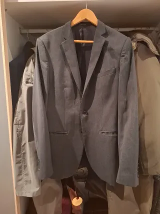 Americana Zara Gris Talla 48