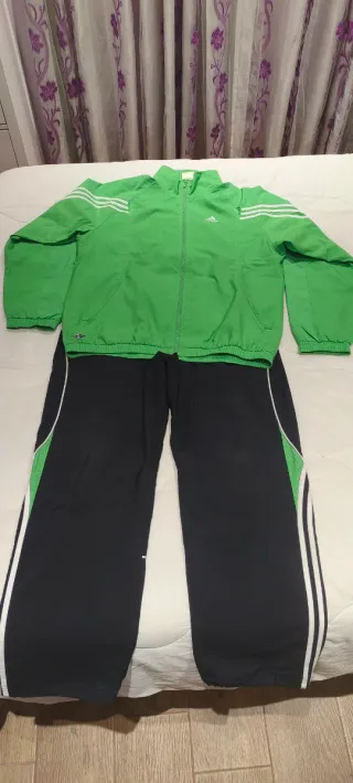 Chándal Adidas Verde y Negro Talla L