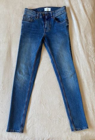 Pantalones Pull&Bear Hombre Talla 38 (Azul y Gris)