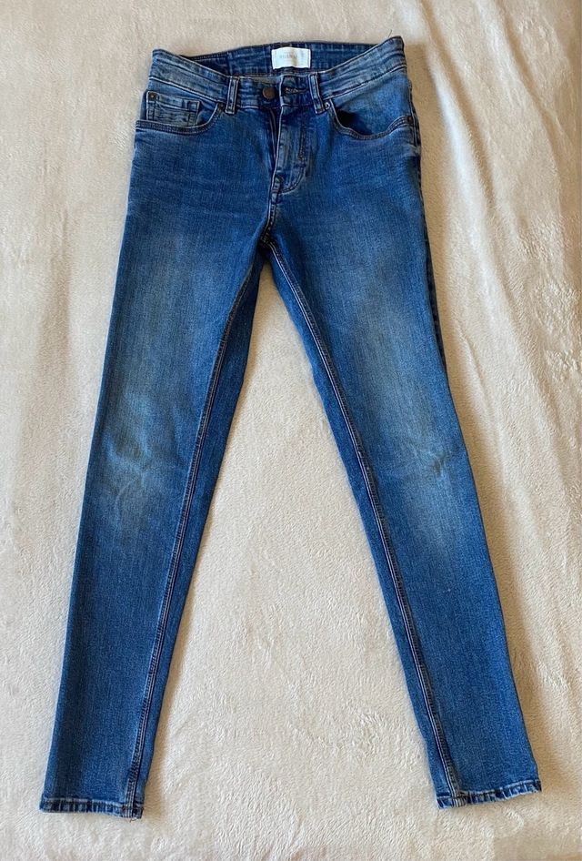 Pantalones Pull&Bear Hombre Talla 38 (Azul y Gris)