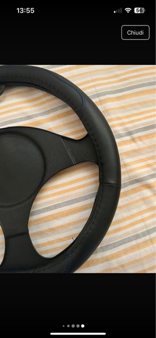 Coprivolante in pelle nuovo