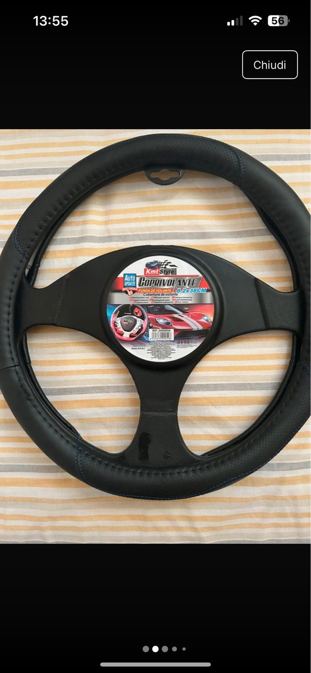 Coprivolante in pelle nuovo