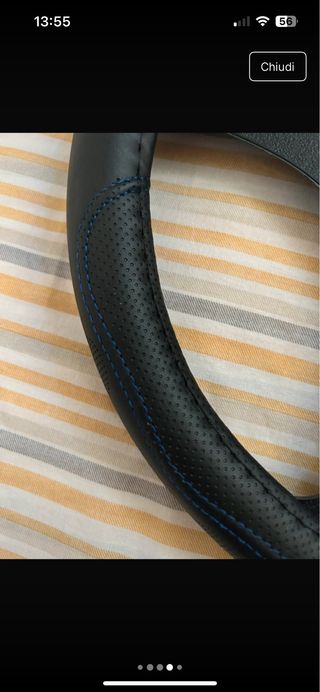 Coprivolante in pelle nuovo