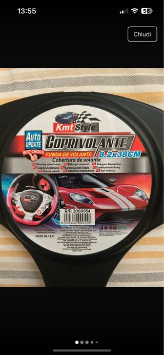 Coprivolante in pelle nuovo