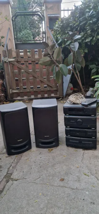 Equipo de sonido Technics negro Modelo ST-CH505