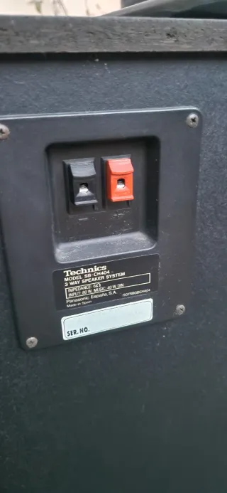 Equipo de sonido Technics negro Modelo ST-CH505