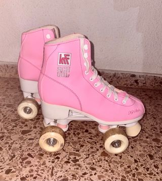 Patines de 4 ruedas rosas