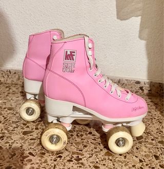 Patines de 4 ruedas rosas