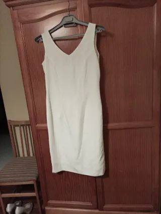 Vestido blanco sin mangas