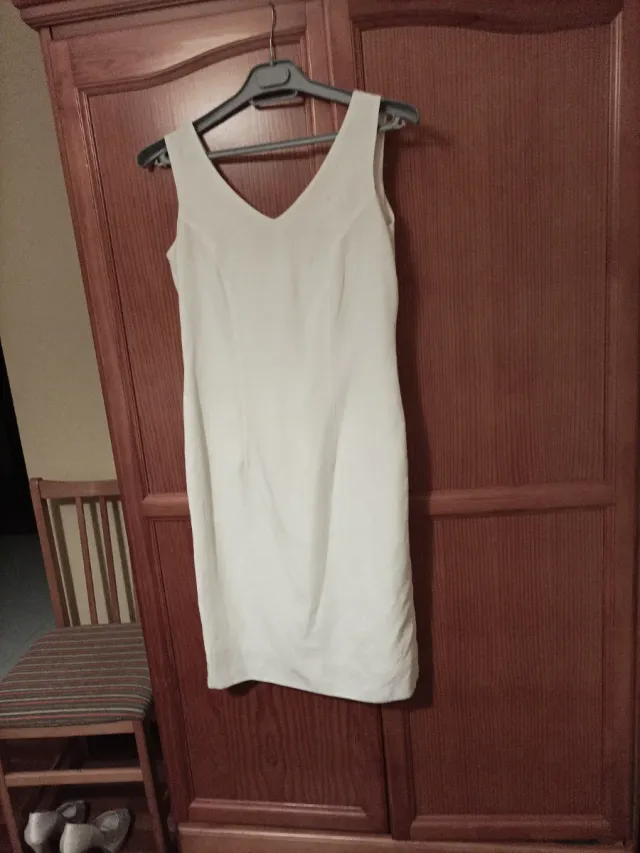 Vestido blanco sin mangas