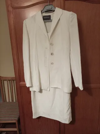 Vestido blanco sin mangas