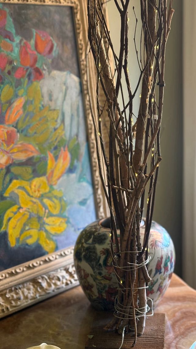 Árbol de Navidad Zara Home realizafo con ramas.