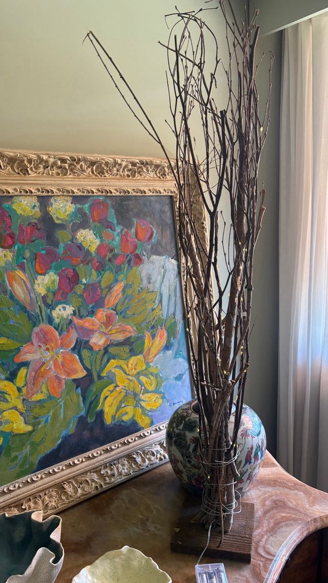 Árbol de Navidad Zara Home realizafo con ramas.