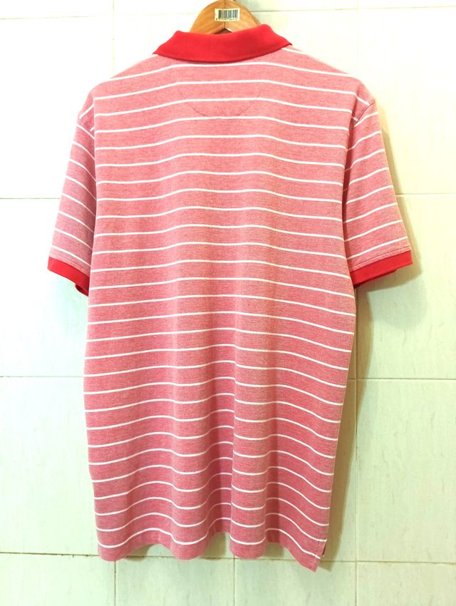 Polo Cortefiel Rayas Rojo/Rosa XXL. Sin estrenar.