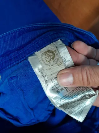 Pantalón vaquero elástico Diesel hombre azul