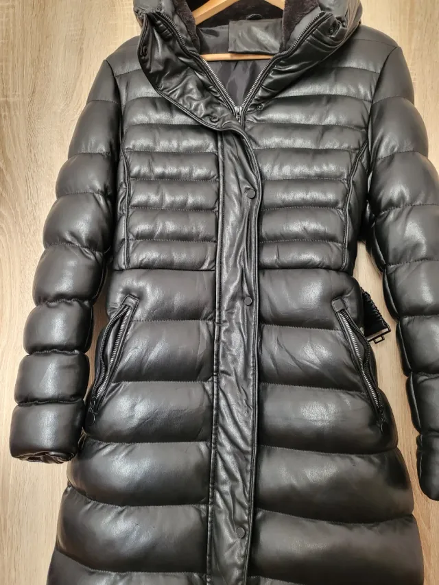 Chaqueta larga acolchada invierno