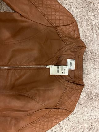 Chaqueta Polipiel Marrón