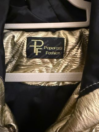 Abrigo Paparazzi Fashion Dorado Mujer Talla Única