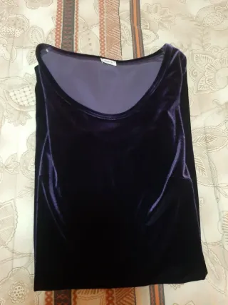Vestito in velluto viola