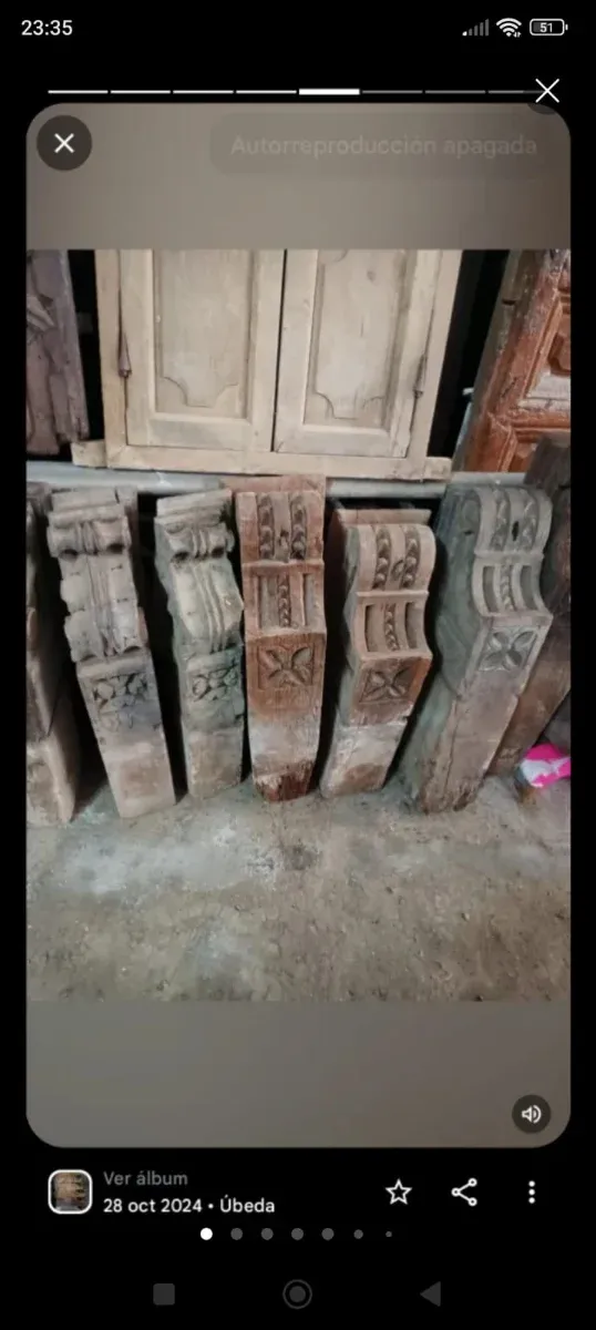 Lote de 5 ménsulas antiguas el precio es por unida