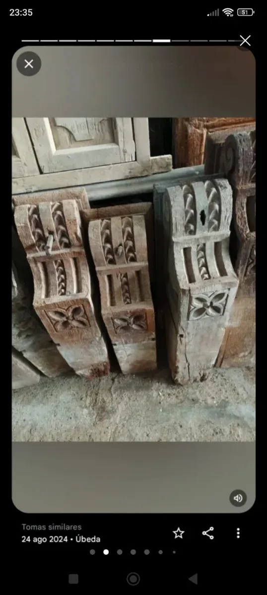 Lote de 5 ménsulas antiguas el precio es por unida