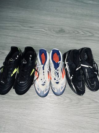Botas de Fútbol Joma, Adidas 150 y Nike pahanton