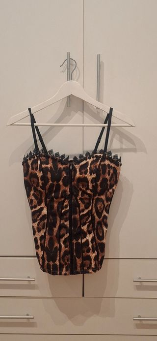 Top ZAK animal print de noche