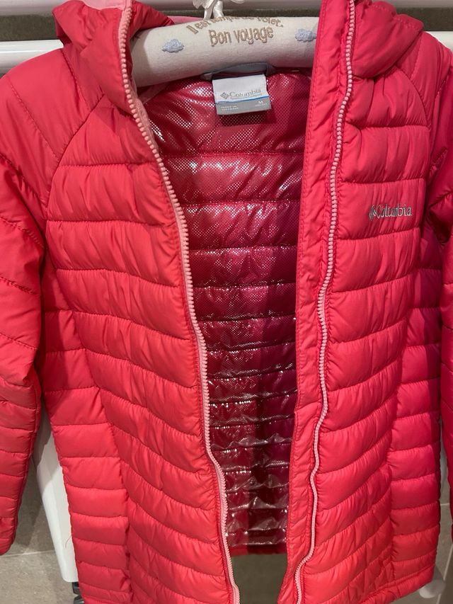 Chaqueta Columbia impermeable niña rosa