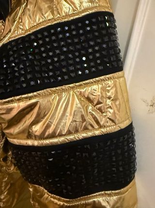 Abrigo Paparazzi Fashion Dorado, Mujer. Nuevo.