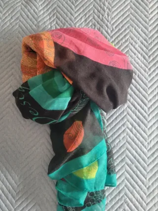 Pañuelo/fular desigual multicolor
