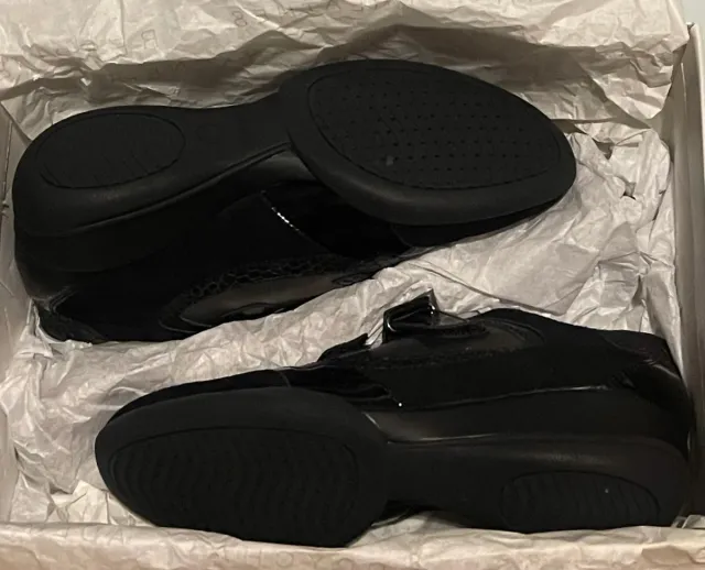 Zapatos Geox Mujer Negros y Plateados