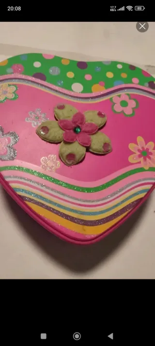 Joyero corazón decorado