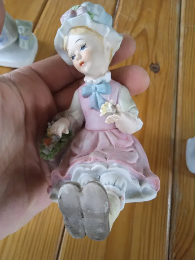 Set 3 Statuine Vintage Bambine