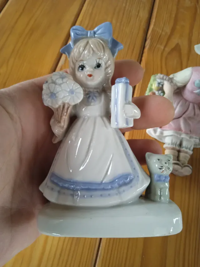 Set 3 Statuine Vintage Bambine