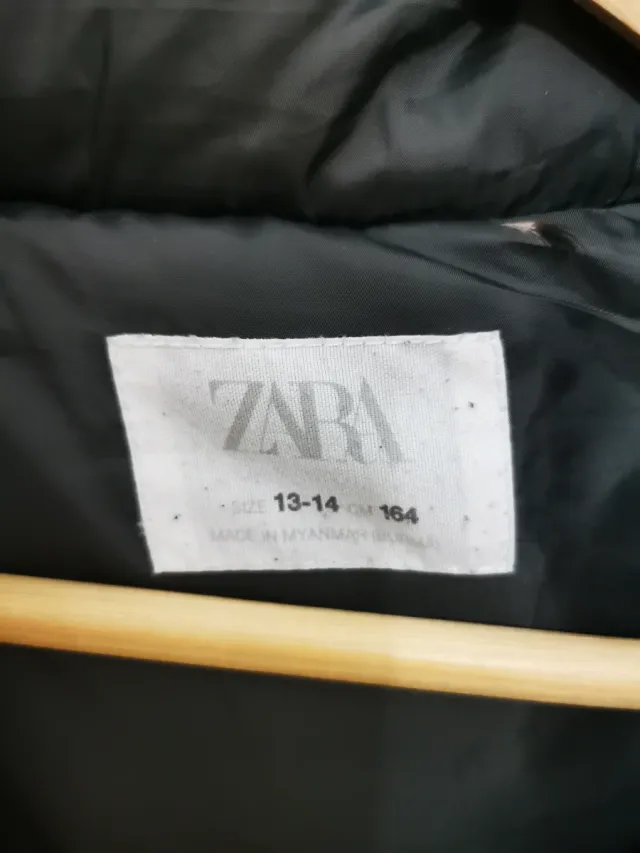 Plumífero Zara 13-14 años Negro