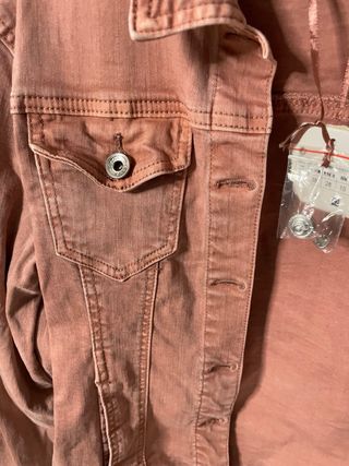Chaqueta vaquera rosa talla M