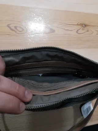 Bolso bandolera Desigual beige y multicolor