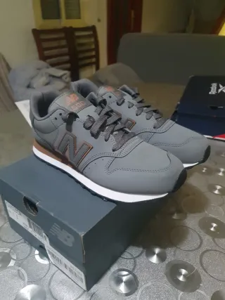 Zapatillas New Balance 500 Gris Naranja