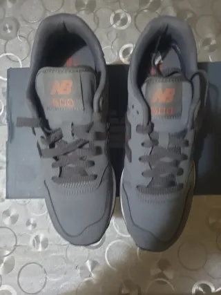 Zapatillas New Balance 500 Gris Naranja